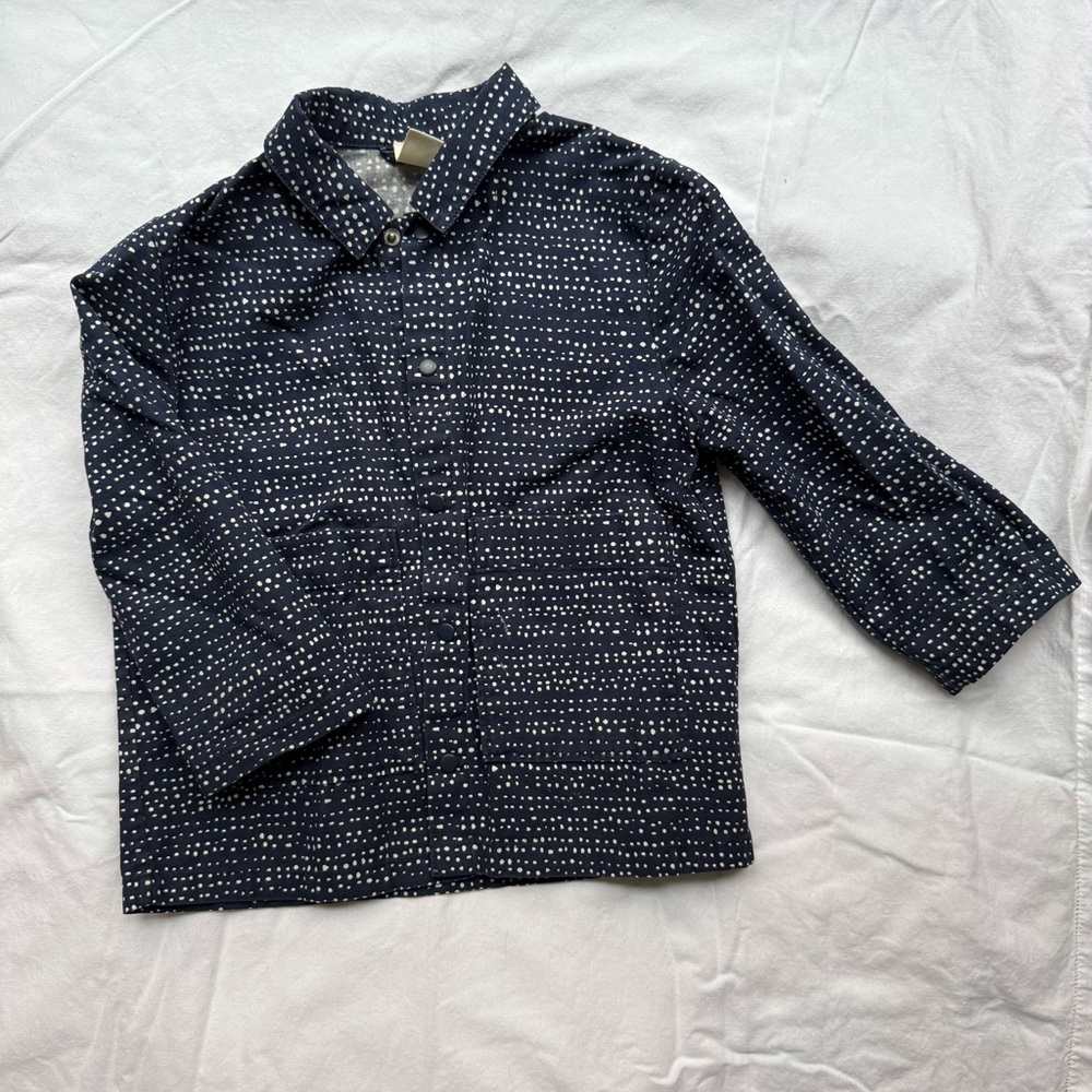 COS Kids Blue and White Casual Button Down Shirt